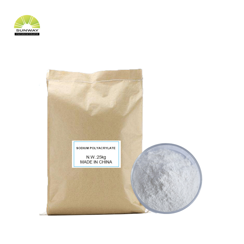 Poudre épaississante blanche de qualité cosmétique, de haute pureté, polyacrylate de sodium CAS 9003-04-7, en gros
