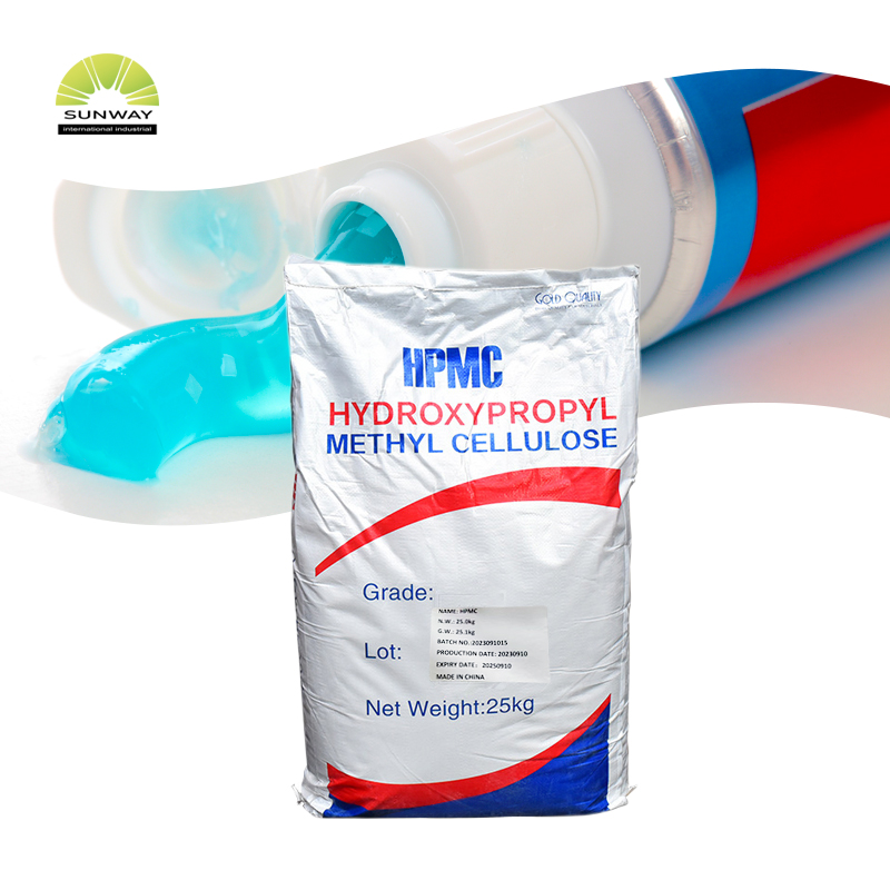 SUNWAY hydroxypropylméthylcellulose HPMC 25 kg/sac pour shampooing, lavage du corps, dentifrice, maquillage 