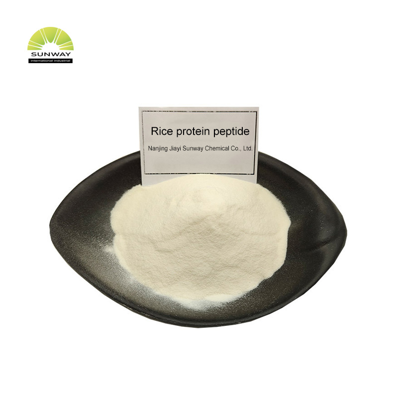 SUNWAY Additifs alimentaires Protéine de riz biologique en poudre Protéine de riz sans OGM Petide Protéine de riz en vrac Petide