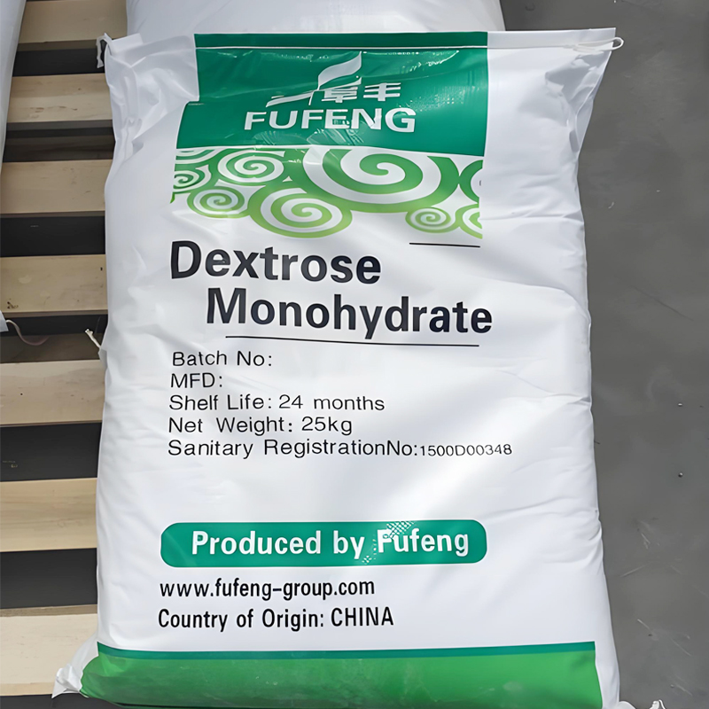 Édulcorant anhydre anhydre de glucose de poudre de saveur de sac de dextrose de glucose de catégorie comestible 25KG édulcorant