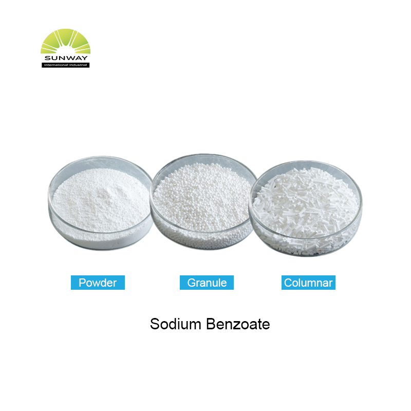 Additifs alimentaires de Sunway Préservateurs de produits chimiques crus Benzoate de sodium E211 Pride