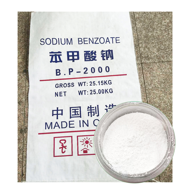 Produits de benzoate de sodium usp antioxydant pour le fournisseur de cornichons dans les cosmétiques