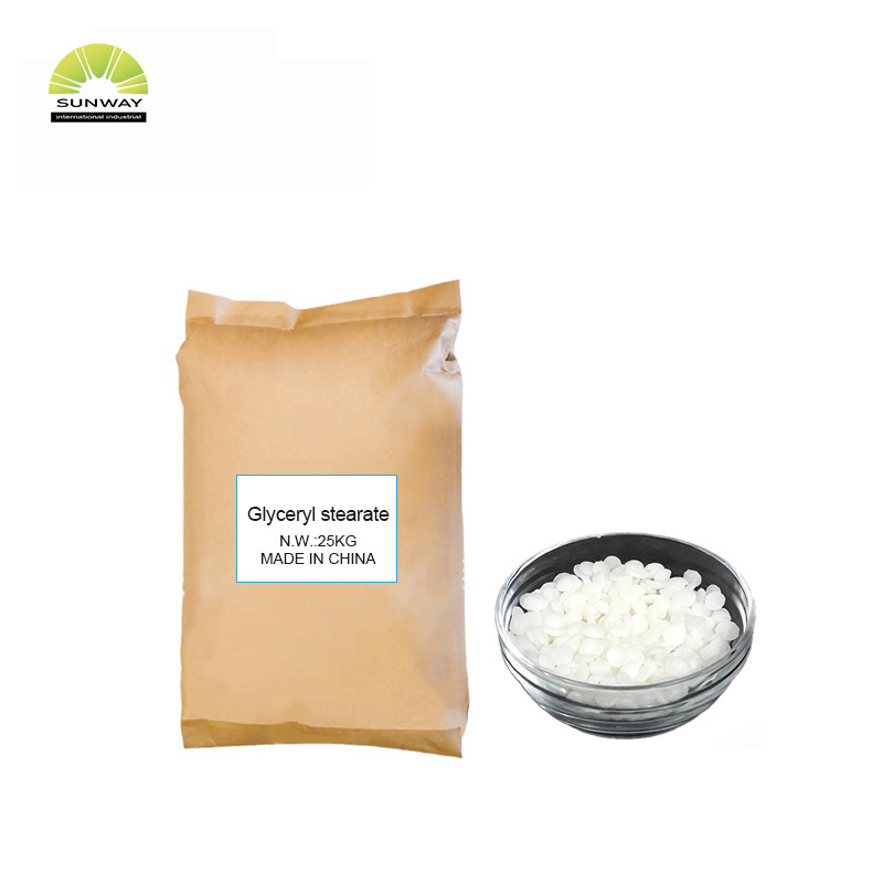 Émulsifiant crème coloré, solide cireux, 100 % (PEG-100, stéarate), conditionné en fût de 20 kg.