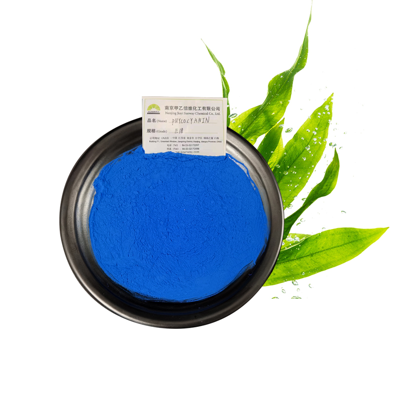 Poudre de phycocyanine de spiruline E18 de colorant bleu naturel de couleur de catégorie comestible