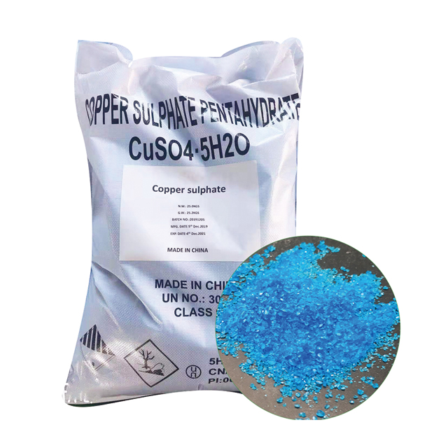 Meilleur prix du sulfate de cuivre cristal bleu CuSO4 de qualité industrielle
