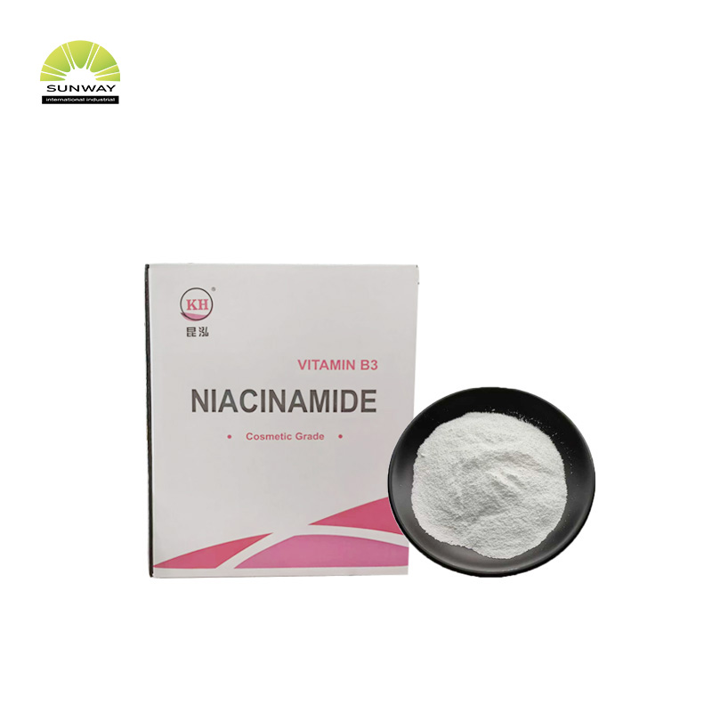 Matière première cosmétique (niacinamide, vitamine B3) en poudre, fournisseur d'usine, pour sérum éclaircissant