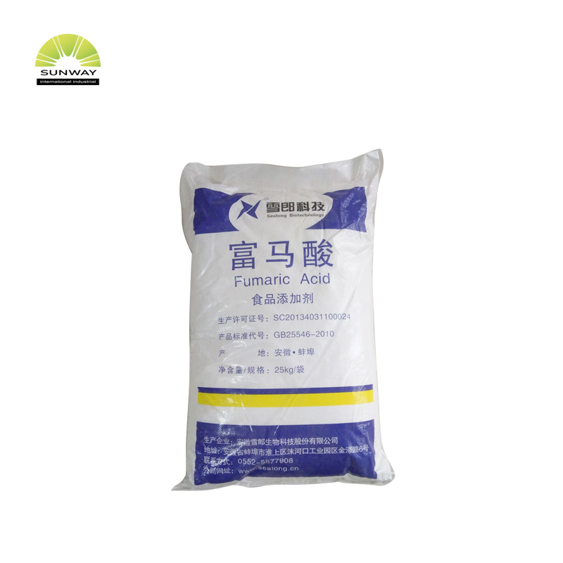 SUNWAY Poudre cristalline blanche à 98,5 % CAS 110-17-8 Acide fumarique 