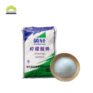 SUNWAY Poudre de citrate de potassium 98 % CAS NO 866-84-2 C6H5K3O7 de qualité alimentaire