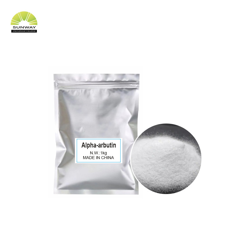 Matière première cosmétique α-arbutine, poudre d'alpha-arbutine, CAS 84380-01-8, prix de l'alpha-arbutine