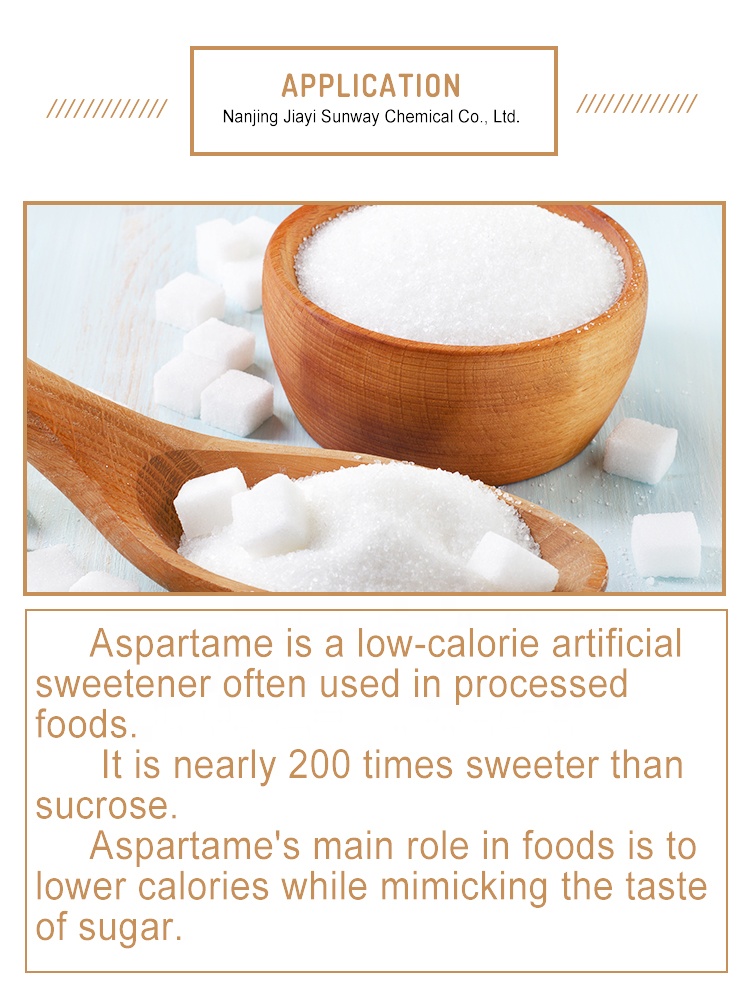 Additif alimentaire en poudre blanche en vrac de qualité supérieure Édulcorant artificiel aspartame halal e951 CAS NO.22839-47-0 Fût 25kg