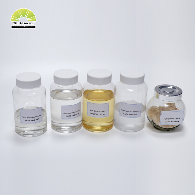 Huile hydrophile de qualité cosmétique, esters d'huile d'olive PEG-8 pour les soins de la peau