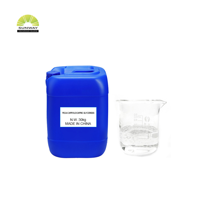 Agent de soin de la peau de qualité cosmétique, supplément émulsifiant et stabilisant, glycérides capryliques/capriques PEG-6