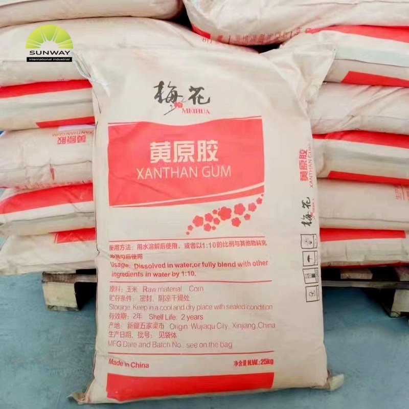 SUNWAY Gomme de xanthane de qualité alimentaire à bas prix, 80 mailles et 200 mailles en poudre, gomme de xanthane E330