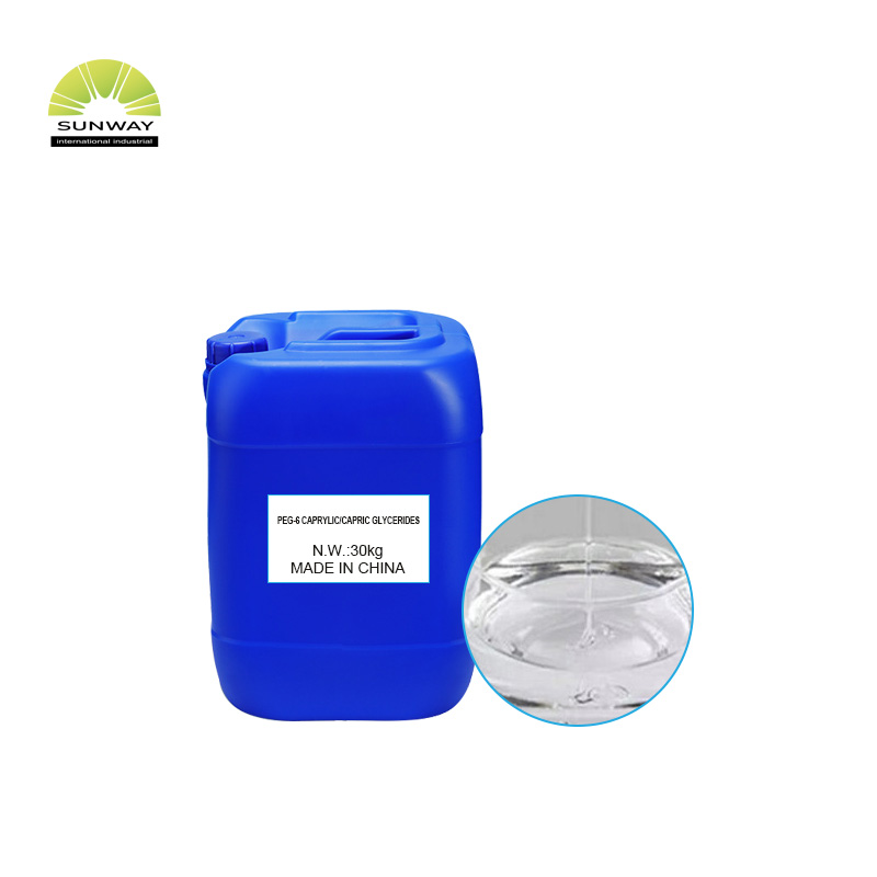 Agent de soin de la peau de qualité cosmétique, supplément émulsifiant et stabilisant, glycérides capryliques/capriques PEG-6