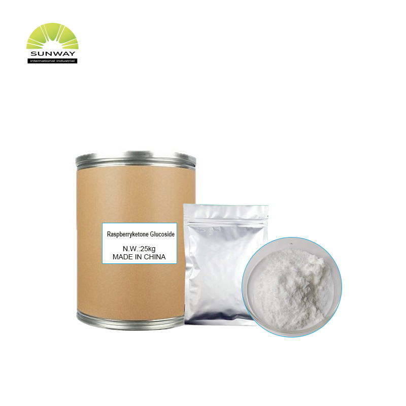 Matière première cosmétique à 99,5 % : glucoside de cétone de framboise (CAS 38963-94-9) pour sérum éclaircissant