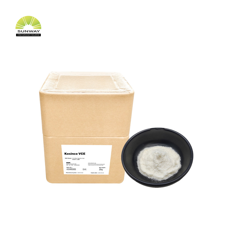 Matières premières cosmétiques éclaircissantes pour la peau : poudre d’acide 3-O-éthyl ascorbique à 99,98 % (VCE) pour produits blanchissants