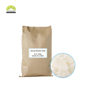 Émulsifiant cosmétique de qualité supérieure, citrate de stéarate de glycéryle à 100 %, CAS 55840-13-6, pour le maquillage.